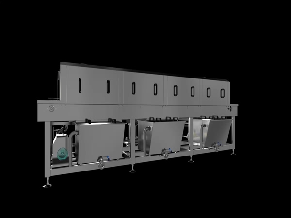 新型全自動洗筐機(jī)隧道式清洗設(shè)備