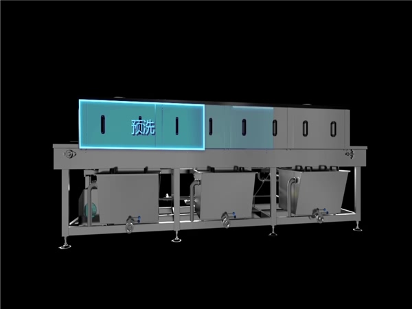 周轉(zhuǎn)筐清洗機，解決細(xì)菌殘留，降低50%能耗，提升效率80%
