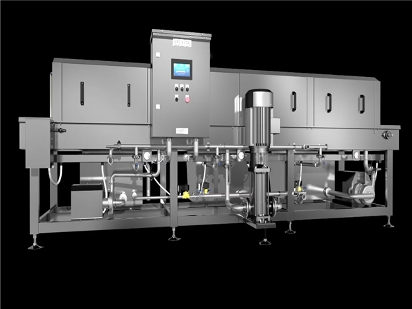 周轉(zhuǎn)筐清洗機，解決細(xì)菌殘留，降低50%能耗，提升效率80%