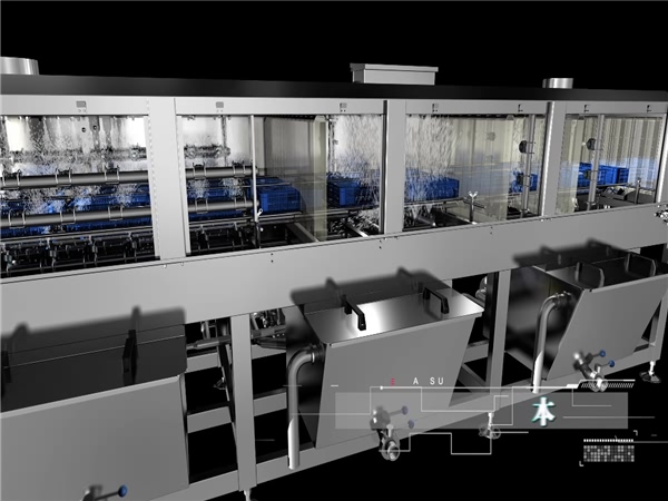 周轉箱清洗機，高壓清洗機，塑料筐清洗機 蔬菜筐洗筐機