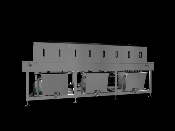 廠家直銷全自動高壓噴淋洗筐機，去油污型熱水效率高能耗低洗筐機，刷筐機